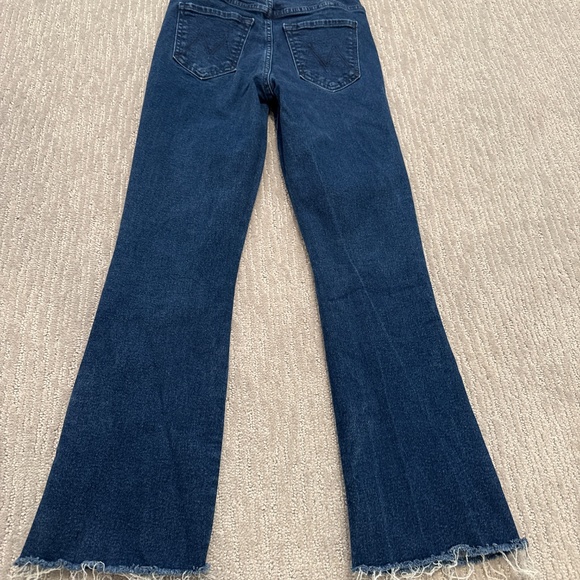 Mother Hustler Ankle Fray Embroidered Jeans - Picture 5 of 6